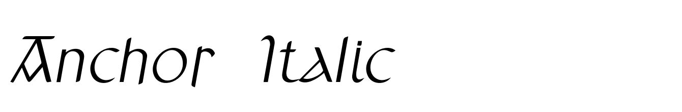 Anchor Italic